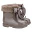 Picture of Igor Bimbi Soft Fur Cuff Ankle Rain Boot - Taupe