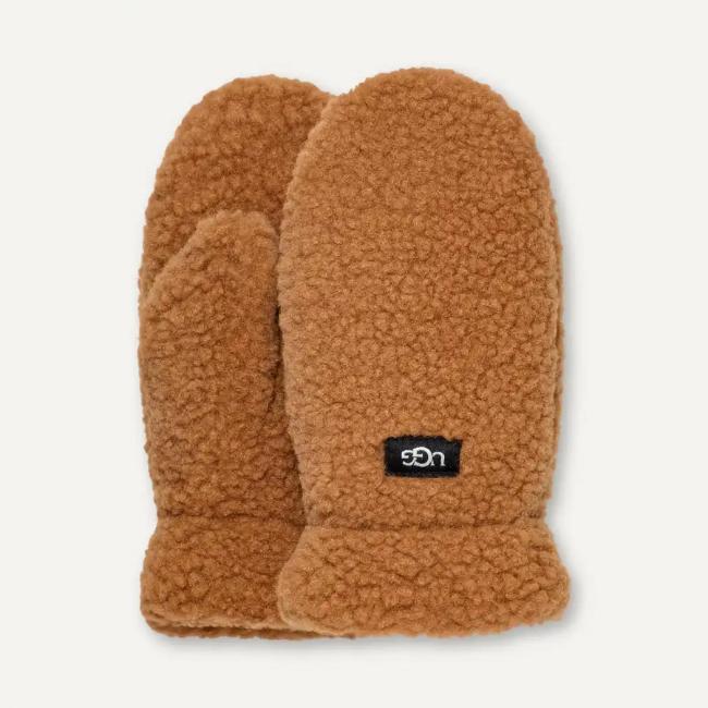 Picture of UGG Kids UGGfluff Mitten - Chestnut