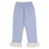 Picture of Beau KiD Girls Lace Ruffle Pyjamas - Blue Ivory