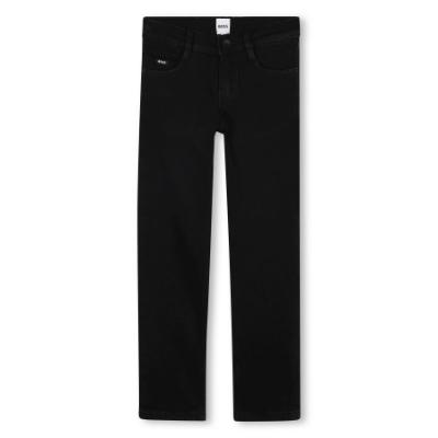 Picture of BOSS Boys Slim Fit Denim Trousers - Black