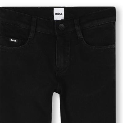 Picture of BOSS Boys Slim Fit Denim Trousers - Black