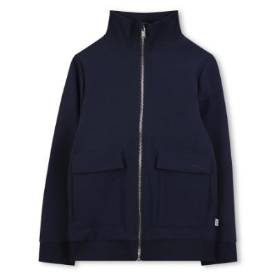 Picture of BOSS Boys Polyester Jacket Cardigan - Navy Blue