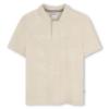 Picture of BOSS Boys Short Sleeve Jacquard Polo Top - Vanilla Cream