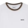 Picture of BOSS Boys Mini Me Short Sleeve Iconic Stripes T-Shirt - White