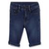 Picture of BOSS Toddler Boys Stone Wash Denim Trousers - Dark Blue