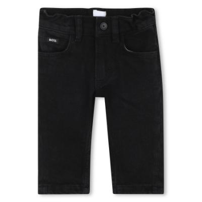 Picture of BOSS Toddler Boys 5 Pocket Denim Trousers - Black