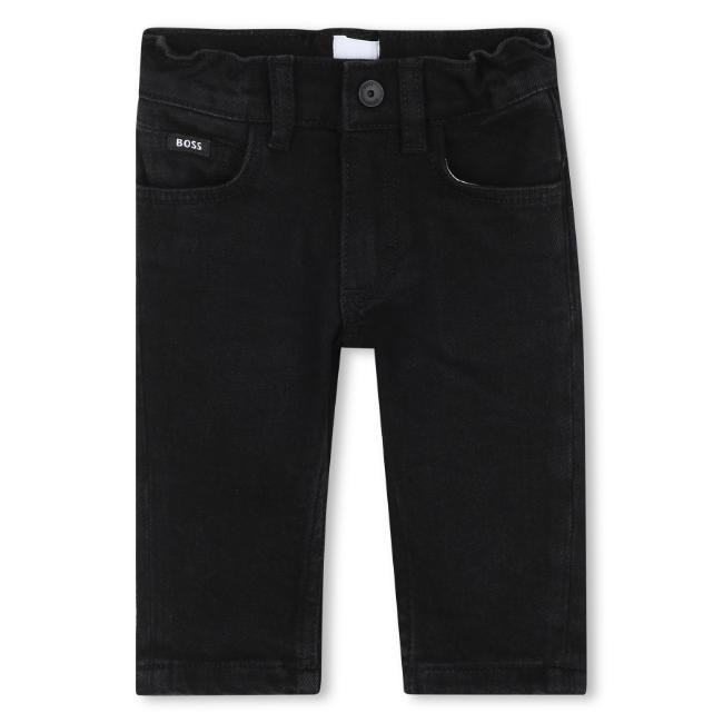 Picture of BOSS Toddler Boys 5 Pocket Denim Trousers - Black