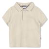 Picture of BOSS Toddler Boys Short Sleeve Jacquard Polo Top - Vanilla Cream