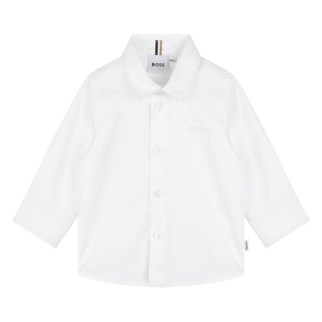 Picture of BOSS Toddler Boys Long Sleeve Shirt - White