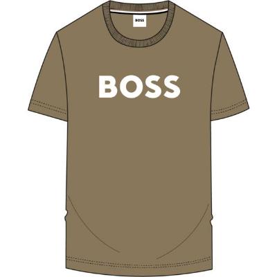 Picture of BOSS Boys Short Sleeve Logo T-Shirt - Green
