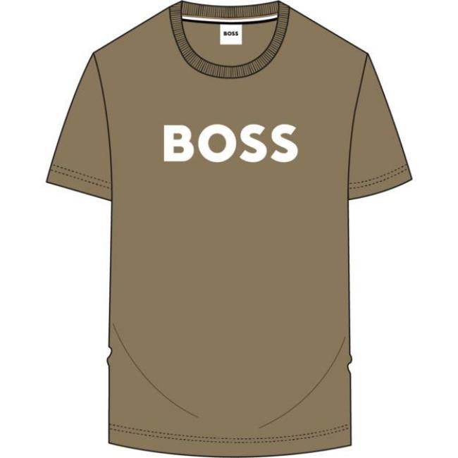 Picture of BOSS Boys Short Sleeve Logo T-Shirt - Green