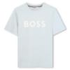 Picture of BOSS Boys Short Sleeve Logo T-Shirt - Pale Blue