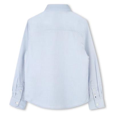 Picture of BOSS Boys Long Sleeve Traditional Shirt - Blue Blue