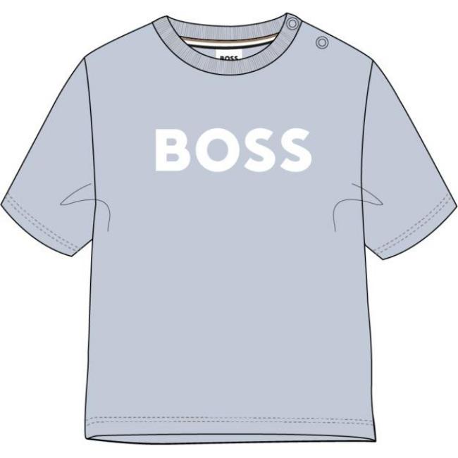 Picture of BOSS Toddler Boys Short Sleeve T-Shirt - Pale Blue