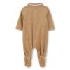 Picture of BOSS Baby Boys Logo Velour Sleepsuit - Beige