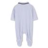 Picture of BOSS Baby Boys Logo Velour Sleepsuit - Pale Blue