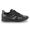 Picture of BOSS Boys Mini Me Lace Up Logo Trainers - Black Grey