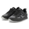 Picture of BOSS Boys Mini Me Lace Up Logo Trainers - Black Grey