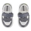 Picture of BOSS Toddler Boys Mini Me Easy On Logo Trainers - Grey White Green