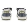 Picture of BOSS Toddler Boys Mini Me Easy On Logo Trainers - Grey White Green