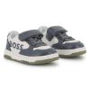 Picture of BOSS Toddler Boys Mini Me Easy On Logo Trainers - Grey White Green