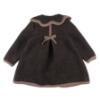 Picture of Foque Girls Petal Collar Wool Coat - Brown