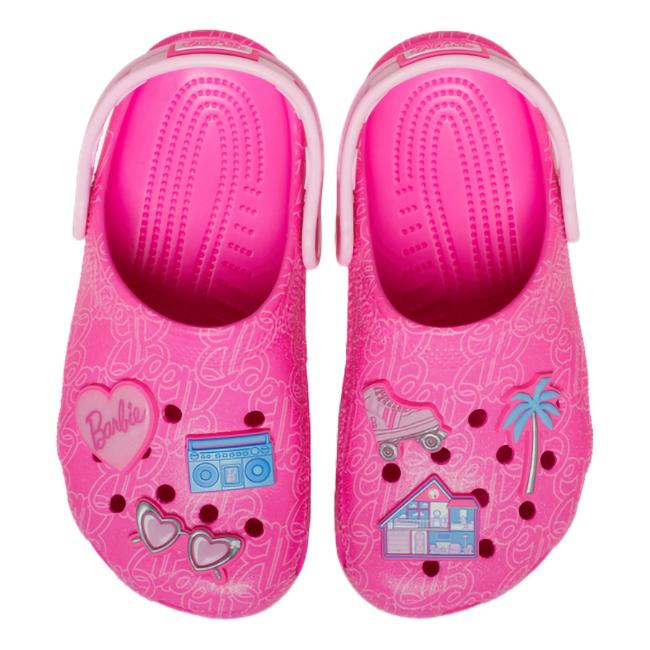 Picture of Crocs Kids Mattel Barbie Classic Clog - Pink Multi