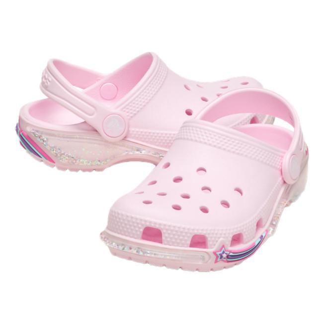 Picture of Crocs Classic Star Sparkle Shaker Clog - Pink Milk