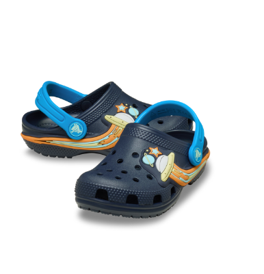Picture of Crocs Toddler UFO Lights Classic Clog - Navy Blue