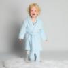 Picture of Beau KiD Boys Pointelle Dressing Gown With Crown - Blue