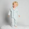 Picture of Beau KiD Boys Embroidered Teddy Pocket Stripe Pyjamas Set X 2 - Blue Ivory