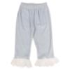 Picture of Beau KiD Girls Velour Pyjamas With Lace - Pale Blue  White
