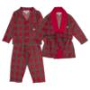 Picture of Beau KiD Boys Tartan Pyjamas & Dressing Gown Set X 3 - Red
