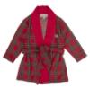 Picture of Beau KiD Boys Tartan Pyjamas & Dressing Gown Set X 3 - Red