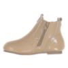 Picture of Beau KiD Easy On Chelsea Boot With Inside Zip - Beige Patent Leather
