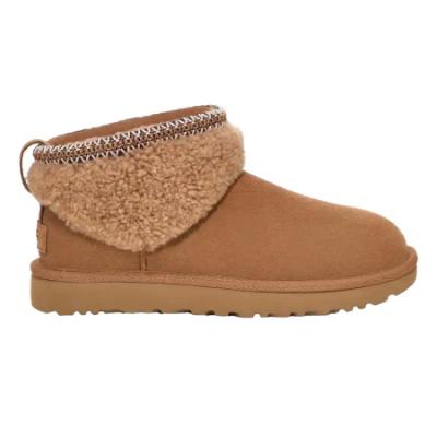 Picture of UGG Toddler Classic Ultra Mini Maxi Curly Boot - Chestnut