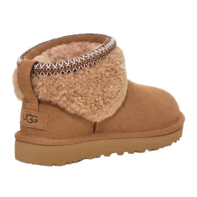 Picture of UGG Toddler Classic Ultra Mini Maxi Curly Boot - Chestnut