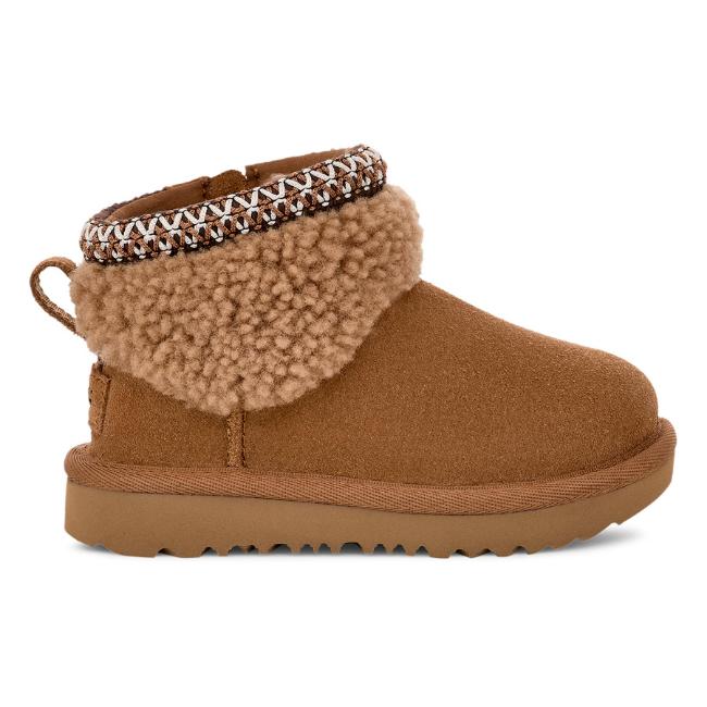 Picture of UGG Toddler Classic Ultra Mini Maxi Curly Boot - Chestnut