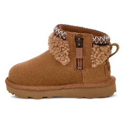Picture of UGG Toddler Classic Ultra Mini Maxi Curly Boot - Chestnut