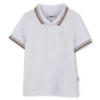 Picture of BOSS Toddler Boys Short Sleeve Polo Top - White Iconic Stripes