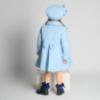 Picture of Beau KiD Girls Traditional Coat & Hat Set With Large Bow X 2 - Sky Blue