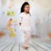 Picture of Beau KiD Girls Lace Ruffle Pyjamas - Pink Ivory