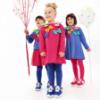 Picture of Agatha Ruiz De La Prada Winter Collection Girls Bow Sweater Skirt & Tights Set X 3 - Blue Fuchsia Multi