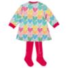 Picture of Agatha Ruiz De La Prada Winter Collection Girls Sweater Dress & Tights Set X 2 - Fuchsia Multi