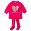 Picture of Agatha Ruiz De La Prada Winter Collection Girls Sweater Dress & Tights Set X 2 - Fuchsia