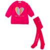 Picture of Agatha Ruiz De La Prada Winter Collection Girls Sweater Dress & Tights Set X 2 - Fuchsia