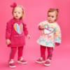 Picture of Agatha Ruiz De La Prada Winter Collection Girls Tunic & Leggings Set X 2 - Fuchsia Multi