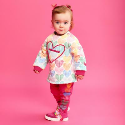 Picture of Agatha Ruiz De La Prada Winter Collection Girls Tunic & Leggings Set X 2 - Fuchsia Multi