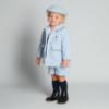 Picture of Beau KiD Boys Soldier Herringbone Jacket & Cap Set X 2 - Pale Blue