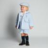 Picture of Beau KiD Boys Soldier Herringbone Jacket & Cap Set X 2 - Pale Blue